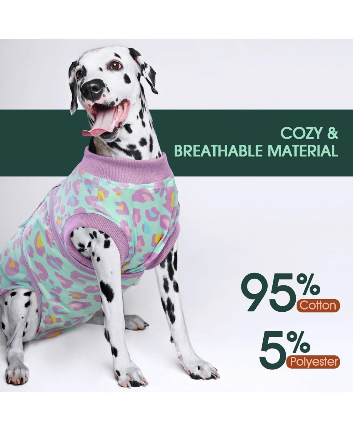 Post-Surgery Recovery Bodysuit for Dogs, Cone Alternative Onesie for Wound and Incision Protection