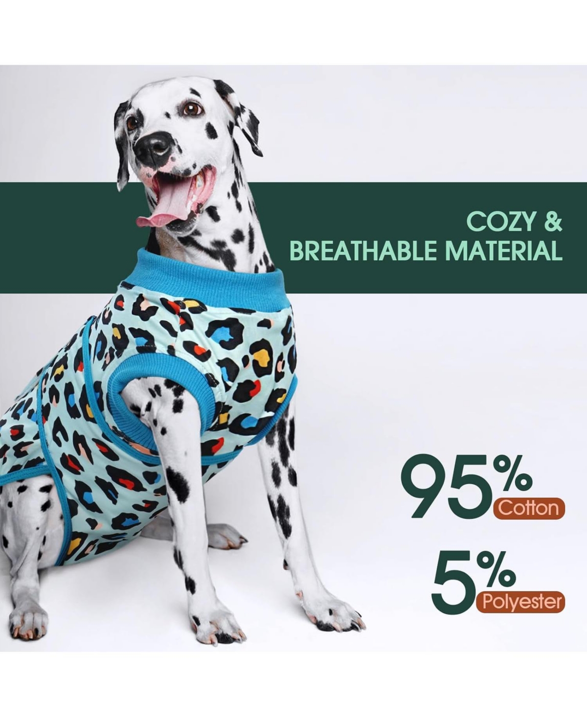 Post-Surgery Recovery Bodysuit for Dogs, Cone Alternative Onesie for Wound and Incision Protection