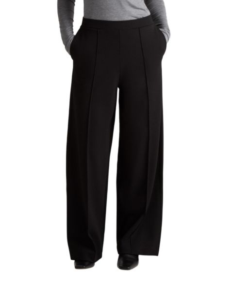 Женские брюки Residus Louie Wide-Leg Pleated, цвет: Чёрный