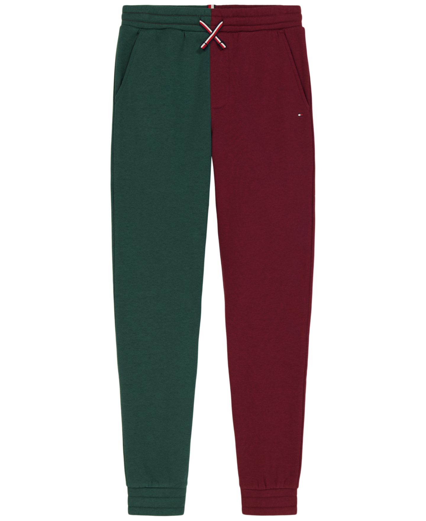 Брюки Tommy Hilfiger Griffin Badge Pull-On Colorblock Jogger для мальчиков, цвет: June Bug — фото 1