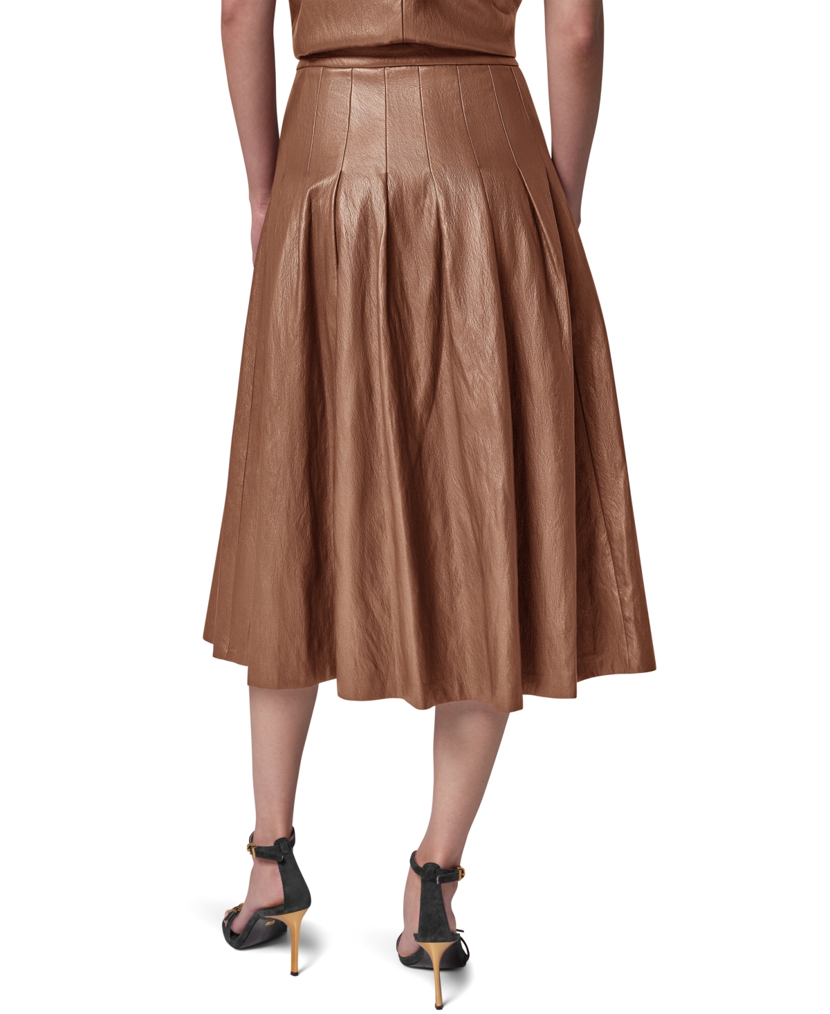 Donna Karan New York Women's Pleated A-Line High-Waisted Skirt