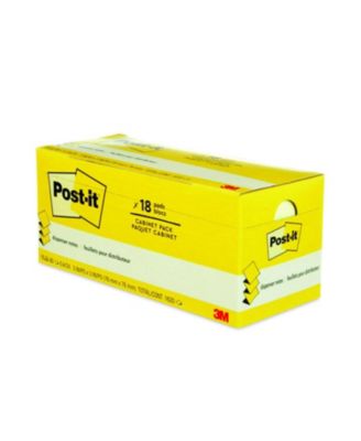 R330-18CP Original CanaryPop-up Refill Cabinet Pack, 3" x 3", Canary Yellow, 90 Sheets/Pad, 18 Pads/Pack