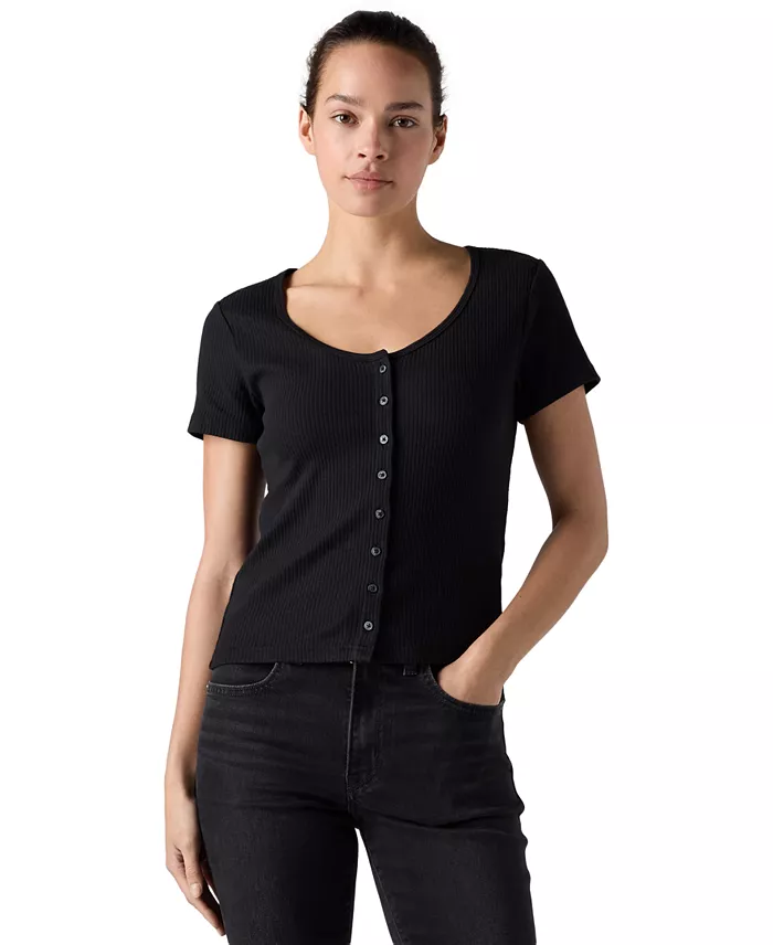Women's Austen Button-Up Short-Sleeve Top - thumbnail 10