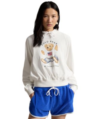 Women's Drawstring Hood Raglan Sleeve Sweatshirt