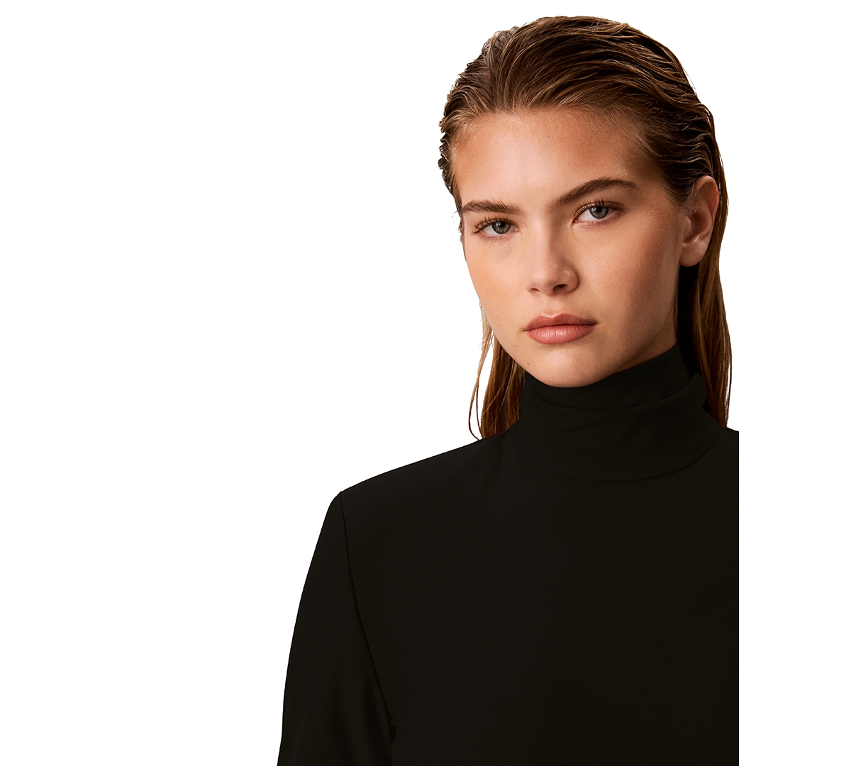 Calvin Klein Petite Turtleneck Long-Sleeve A-Line Sweater Dress