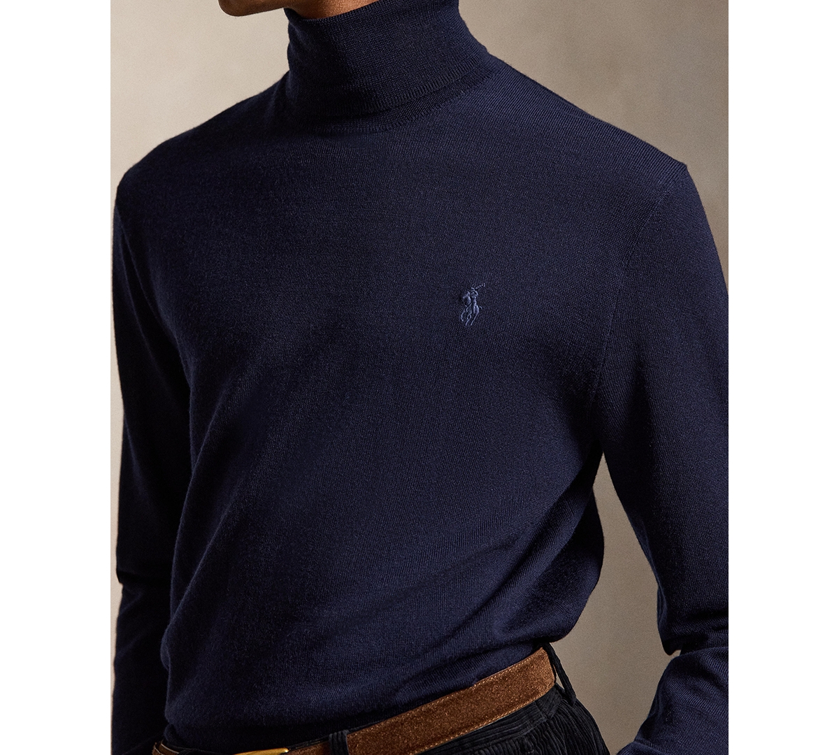 Polo Ralph Lauren Men's Washable Wool Turtleneck Sweater