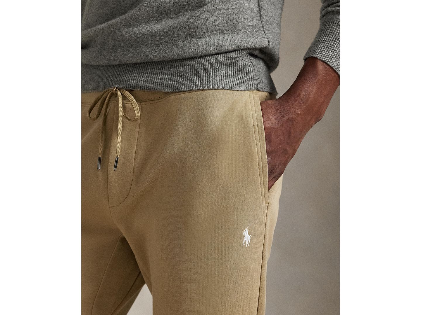 Мужские брюки Polo Ralph Lauren Double-Knit Jogger, цвет: Рыжевато-коричневый — фото 3