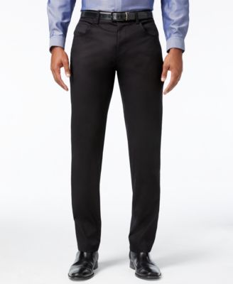 macys mens black pants