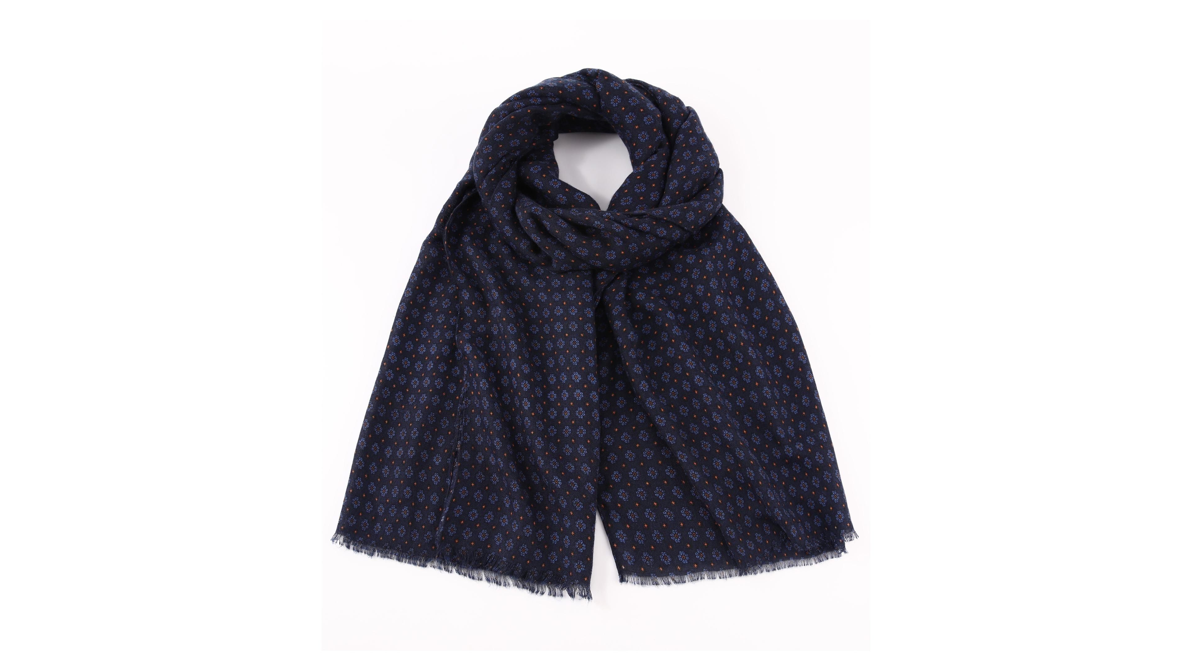 Ted Baker Floral Fringed Brushpo Wrap Scarf
