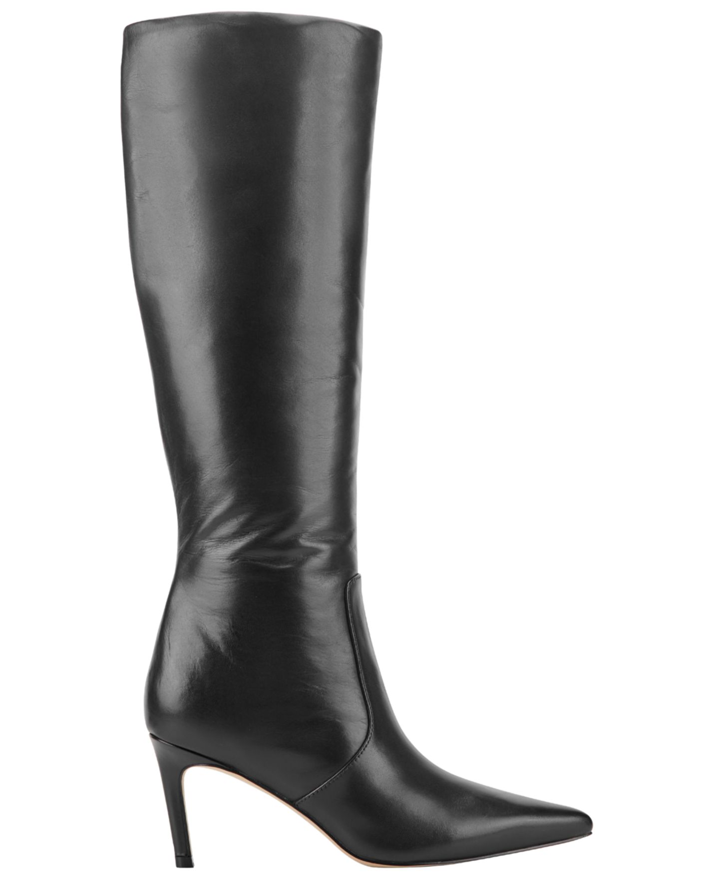 Женские ботинки Marc Fisher LTD Callena Tall Suede Pointed Toe Stiletto, цвет: Чёрный кожаный — фото 2