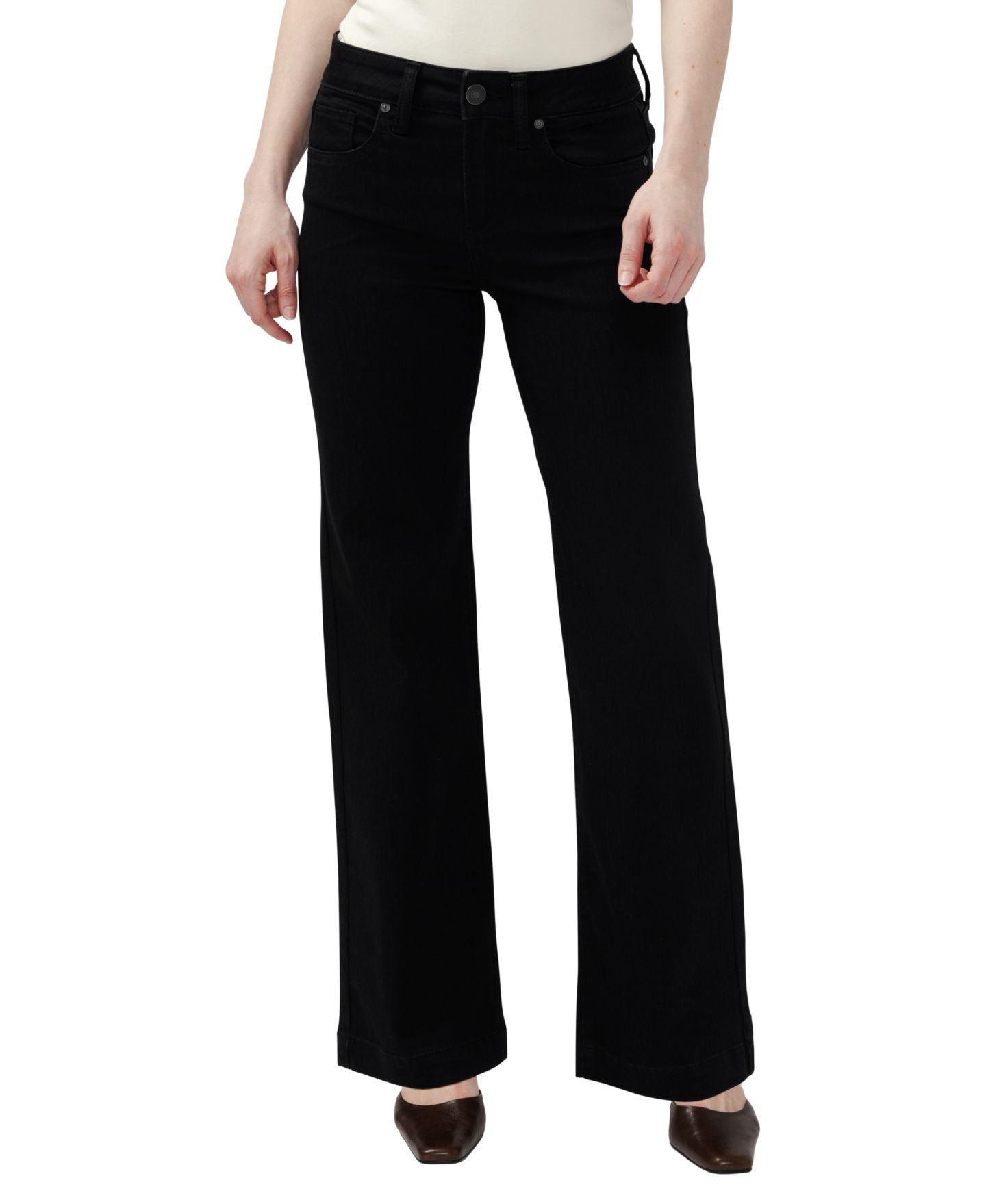 Женские джинсы Silver Jeans Co. Avery High-Rise Wide-Leg, цвет: Чёрный — фото 1