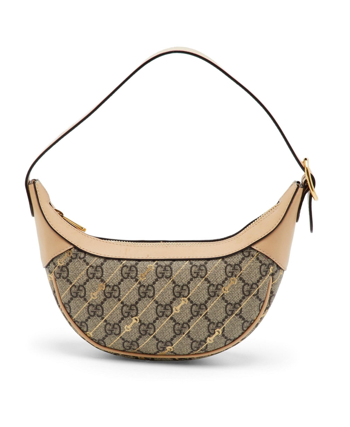 Pre-Owned Gucci Women's Ophidia Gg Horsebit Print Mini Hobo Bag