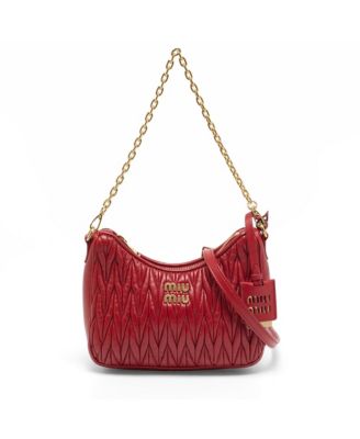 Women's Matelasse Nappa Leather Shoulder Bag