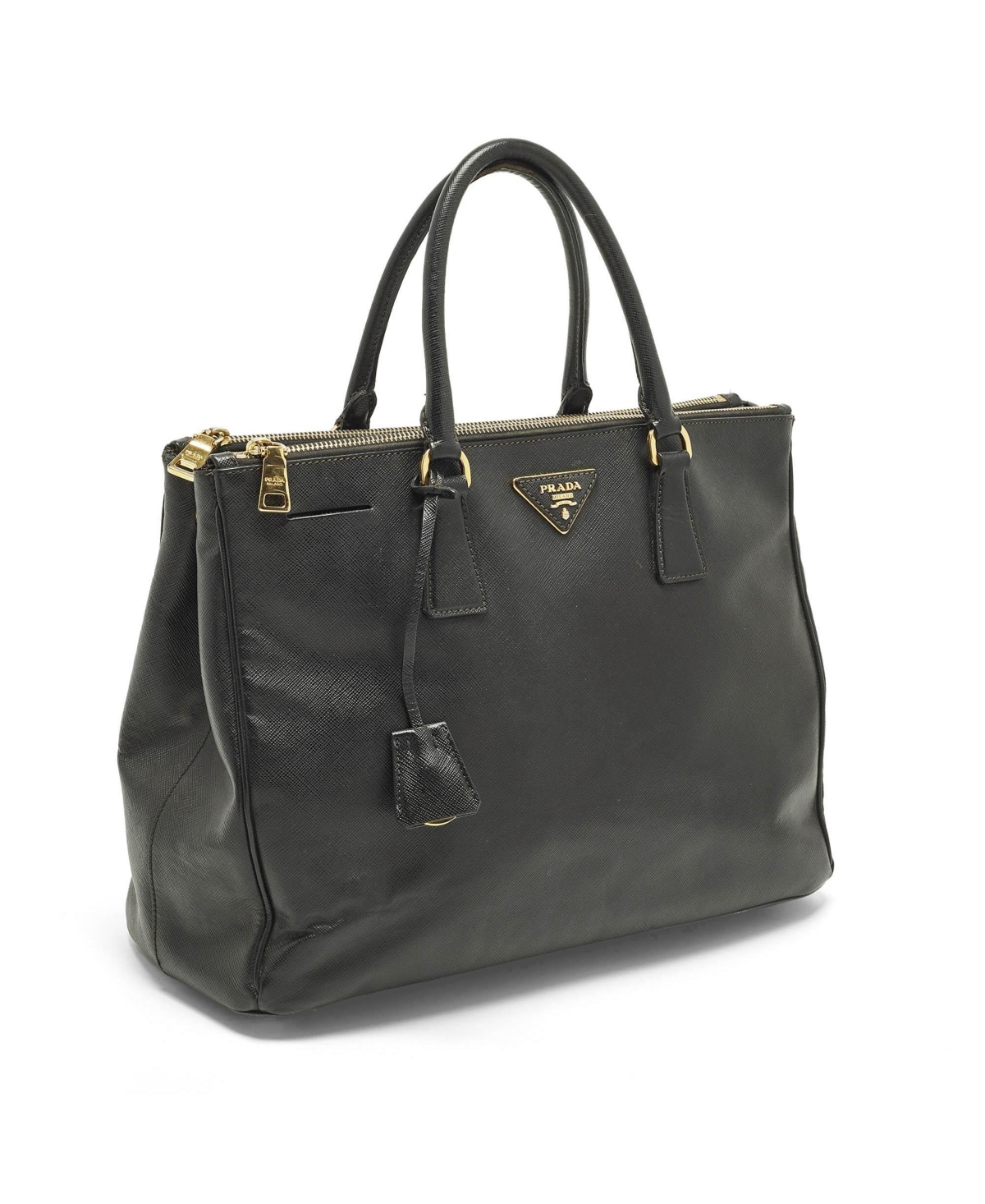 Pre-Owned Prada Women's Saffiano Lux Leather Large Double Zip Tote