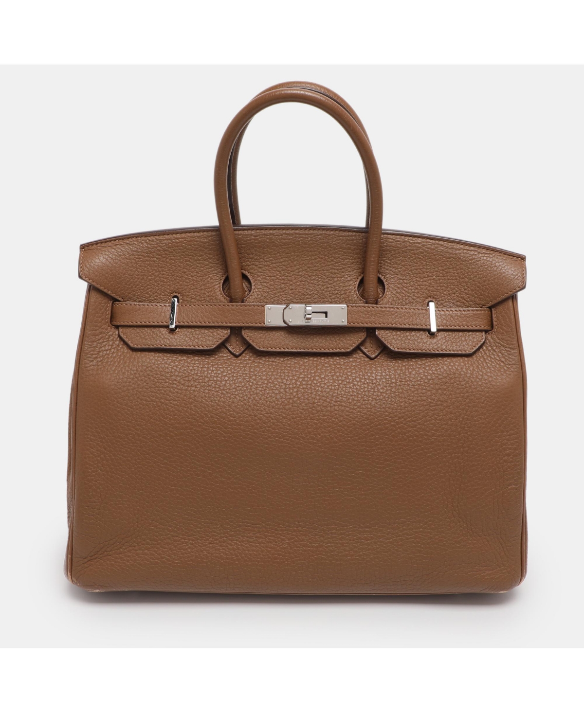 Pre-Owned HERMES Women's Birkin 30 Rouge Leather Tote - Natural