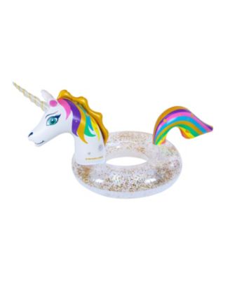 LED Unicorn Glitter Ring, 68", 200 Lbs. Capacity, Ages 4+