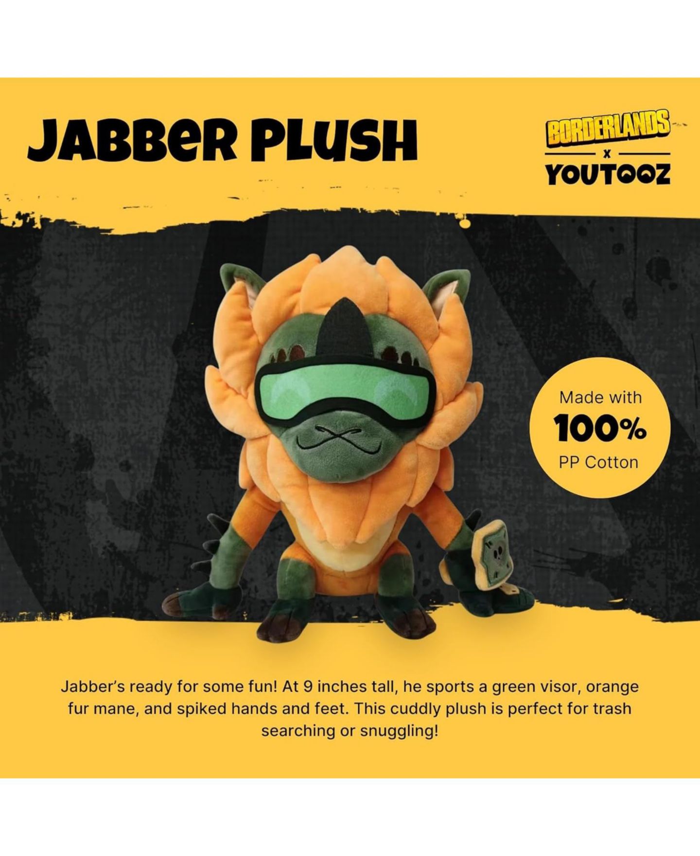 Детская мягкая игрушка Youtooz Borderlands Jabber 9" Plush — фото 3