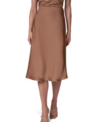 Women's Midi A-Line High-Waisted Skirt