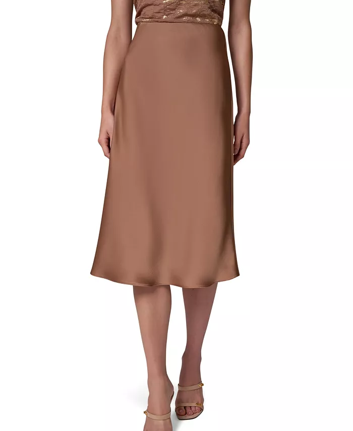 Women's Midi A-Line High-Waisted Skirt