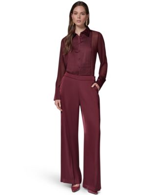ladies satin dress pants Women's & Trousers Salwar Suits