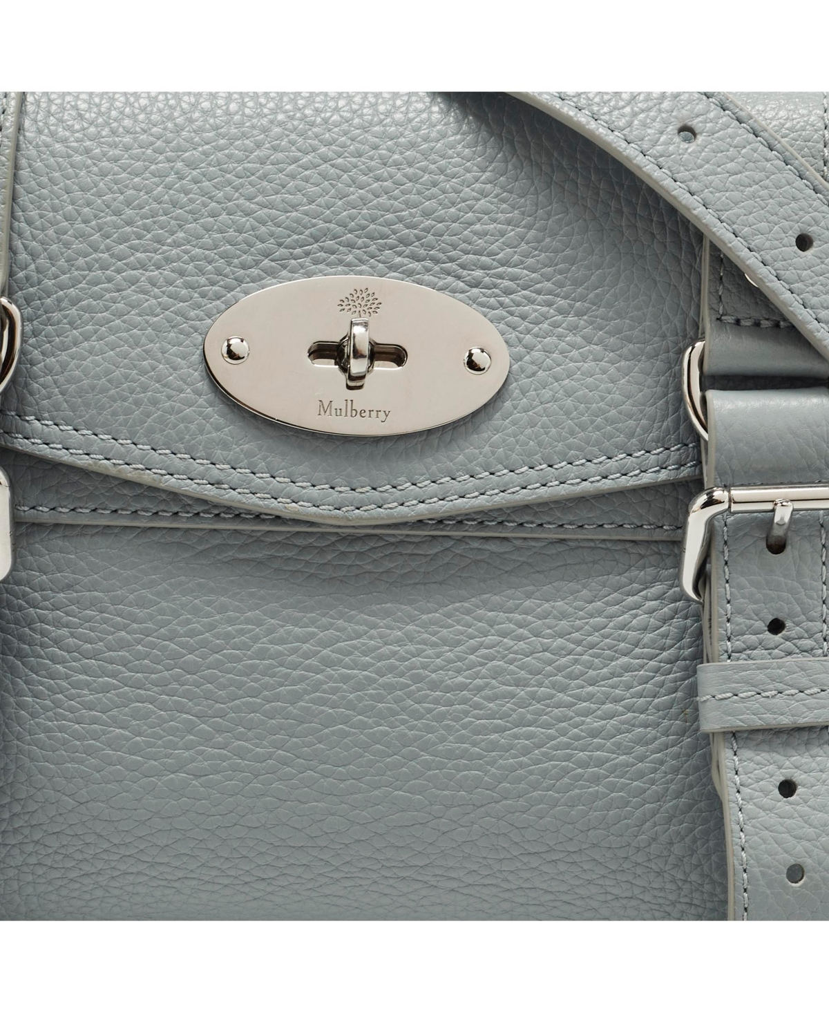 Pre-Owned Mulberry Women's Alexa Mini Pebbled Leather Satchel