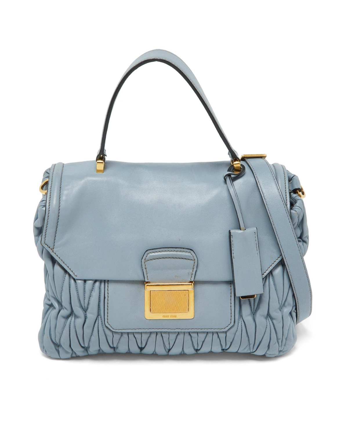 Pre-Owned Miu Miu Women's Leather Satchel - Blue
