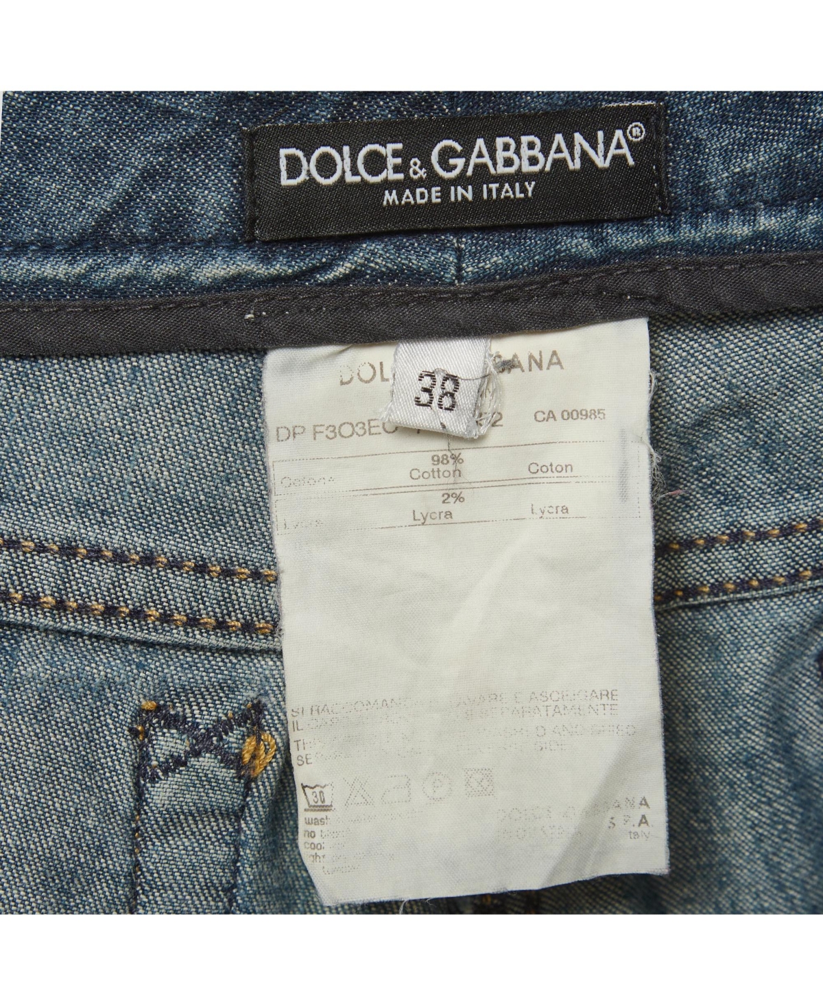 Pre-Owned Dolce & Gabbana Women's Slim-Fit Mid-Rise Straight-Leg Jeans