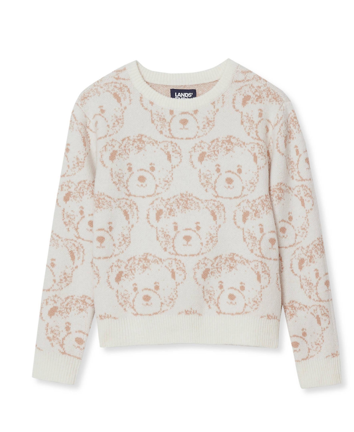 Lands' End Girls Jacquard Knit Sweater