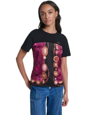 Women's Jewel Print Crewneck T-Shirt