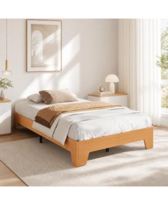 Bed Frame with Wooden Slats, Wood Platform Bed Frame, Low Profile Bed, No Box Spring Needed, Noise-Free.