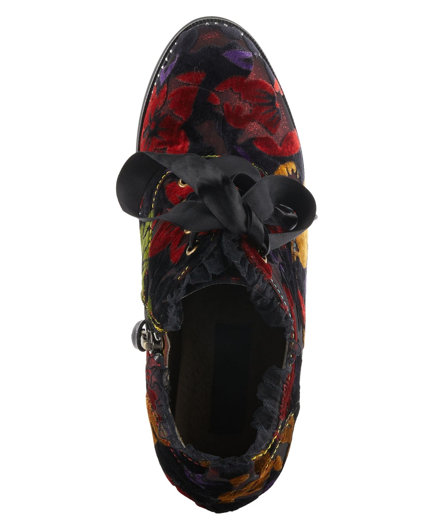 Женские ботинки L'Artiste Spring Step Pritz Shootie with Lace Detail, цвет: Бордо разноцветный — фото 3