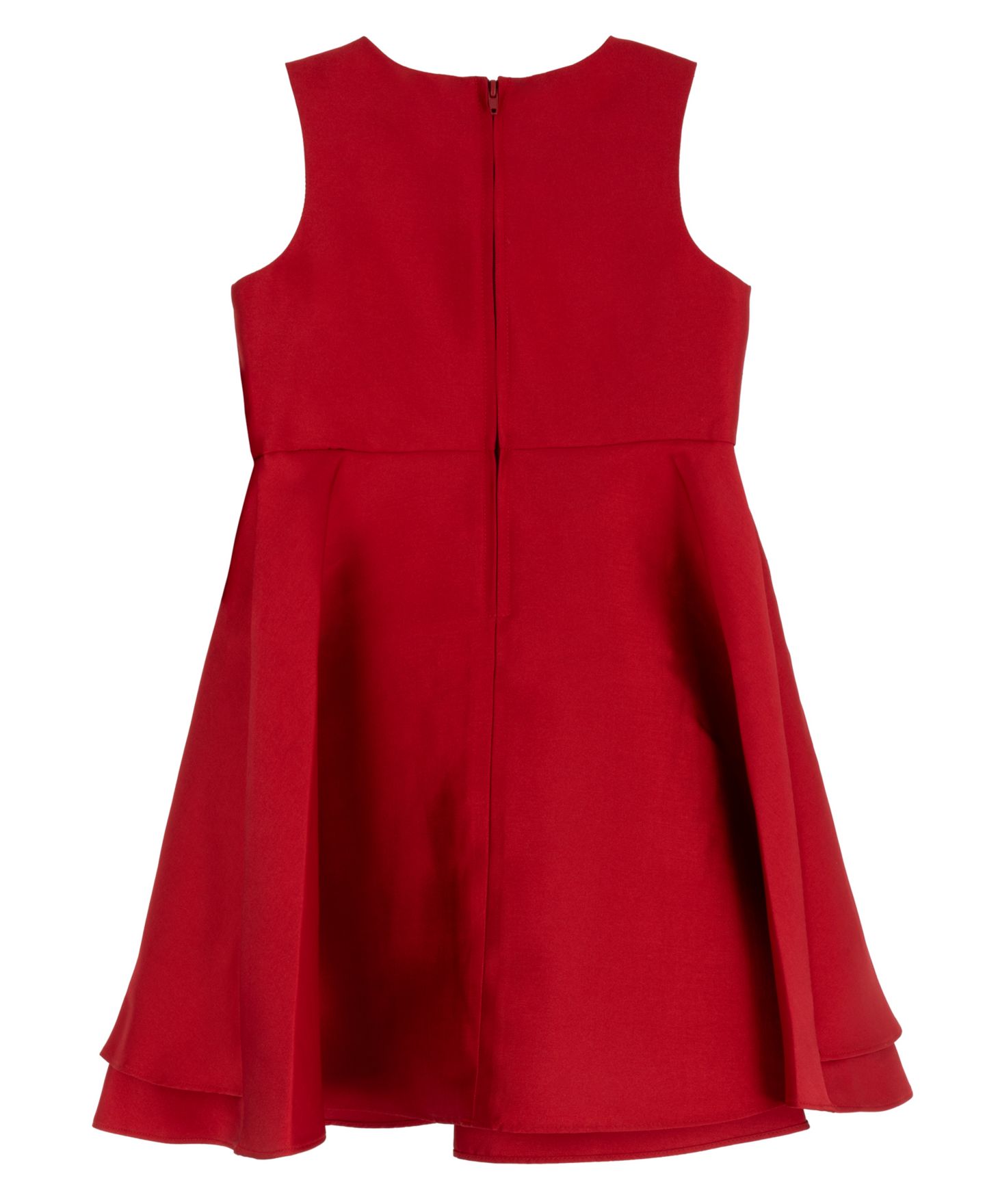 Платье Rare Editions Crystal-Embellished Cascading Bow Fit & Flare Dress для девочек, цвет: Красный — фото 5