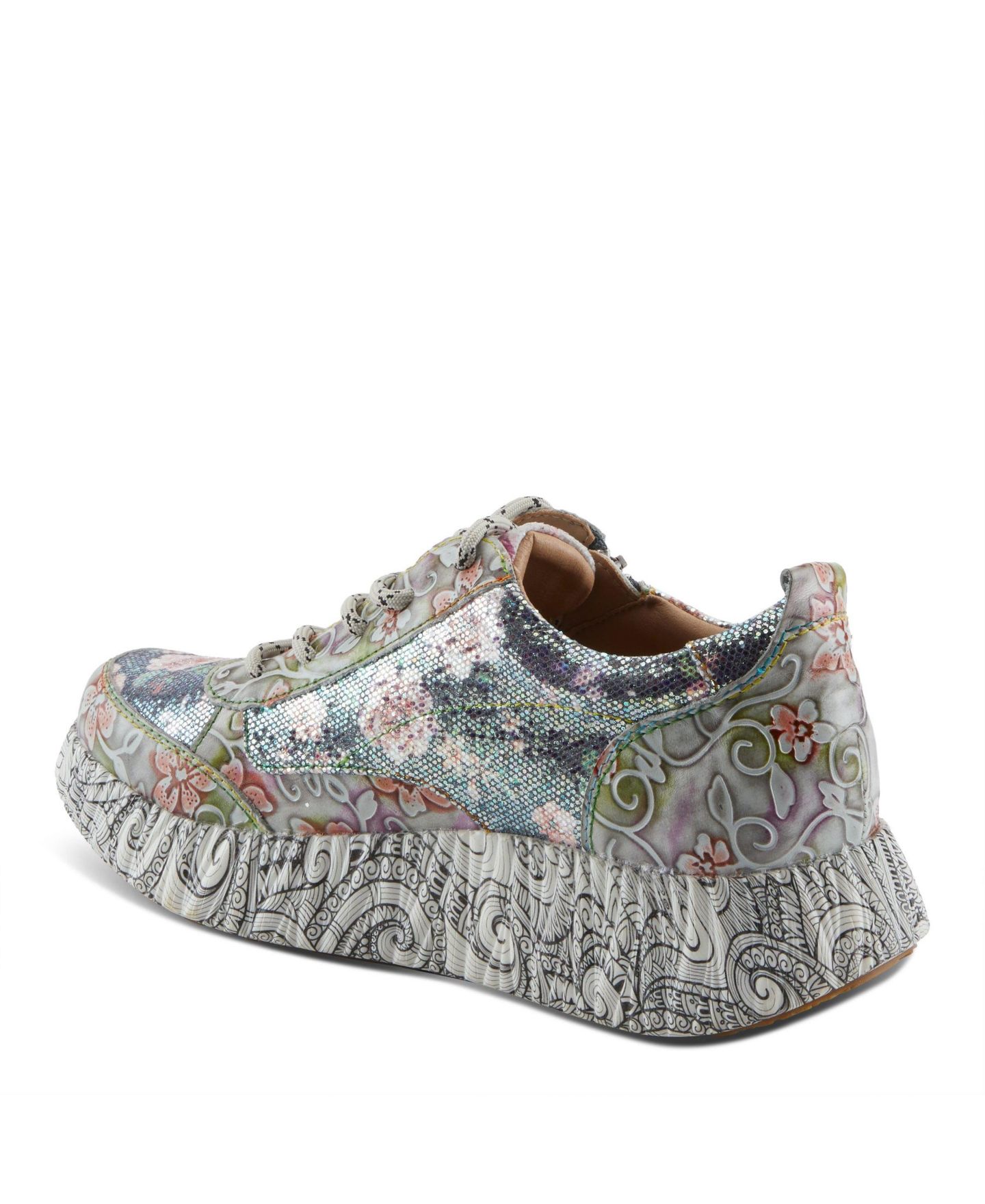 Женские кроссовки L'Artiste Spring Step Motion Fashion Sneaker with Mesh Upper, цвет: Серый разноцветный — фото 7