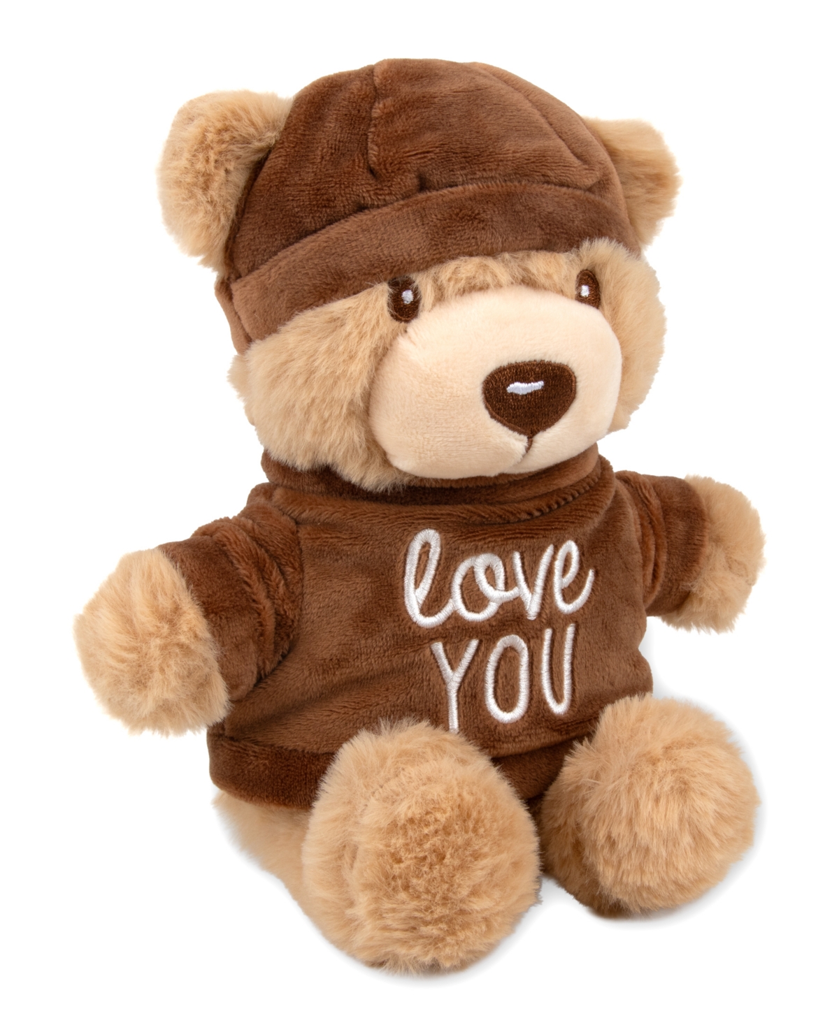 Baby Essentials Baby Boys' or Baby Girls' Cable-Knit Reversible Blanket and Plush Bear, 2-Piece Set