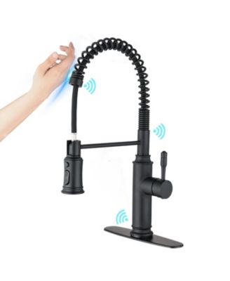 Kitchen Faucet with Pull Out Sprayer Single Handle Stainless Steel