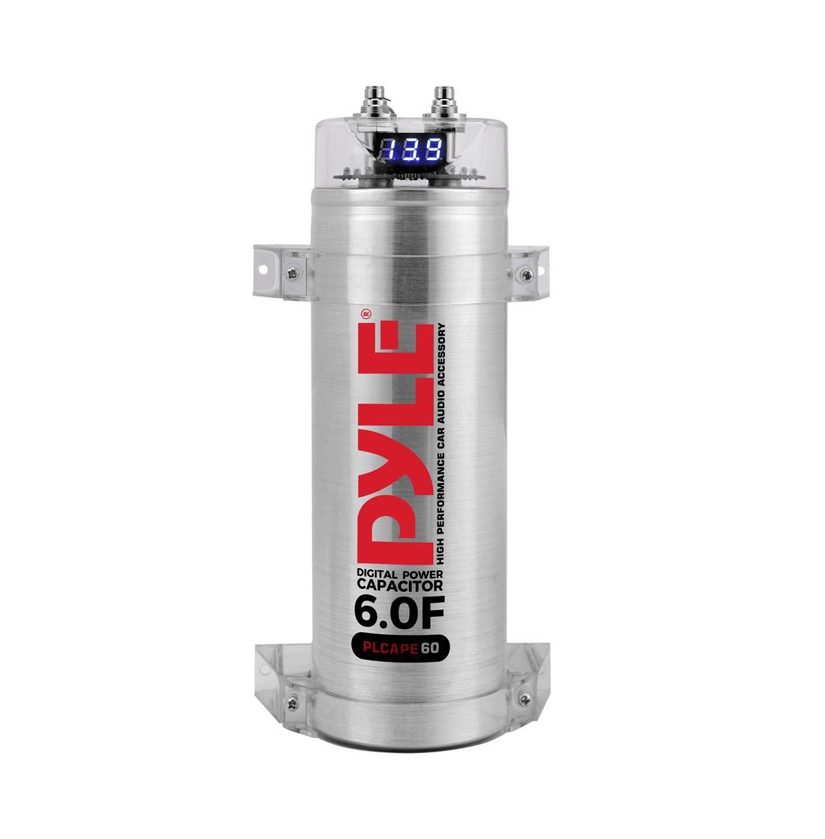 Pyle 20-24V 6.0 Farad Digital Power Capacitor - Grey
