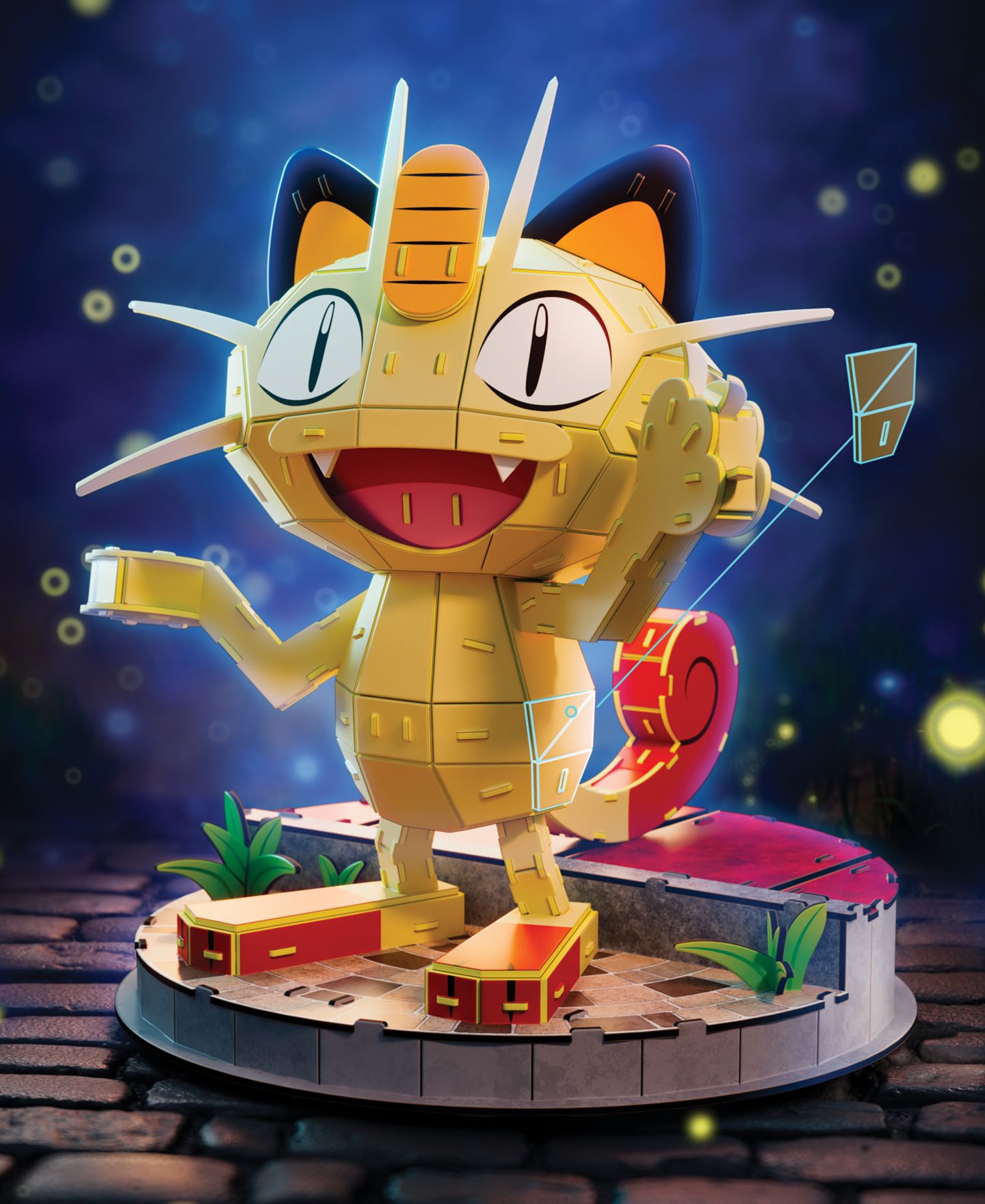 Детский пазл Pokemon 4D Build Meowth 137-Piece Foam 3D Puzzle, Ages 12+ — фото 3