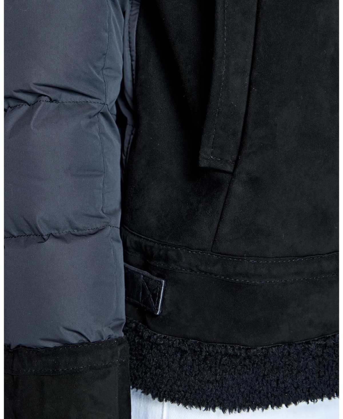 Julia & Stella By Maximilian Women's Shearling and Puffer Down-Filled Sherpa-Lined Jacket