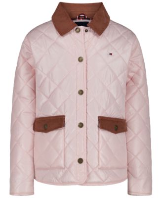 Girls' 7-16 Diamond-Quilted Barn Jacket