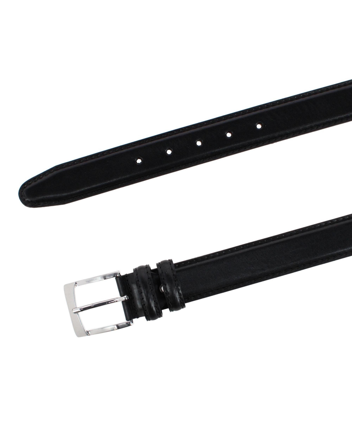Trafalgar Vincenzo Italian Leather Contrast-Stitch 35mm Belt