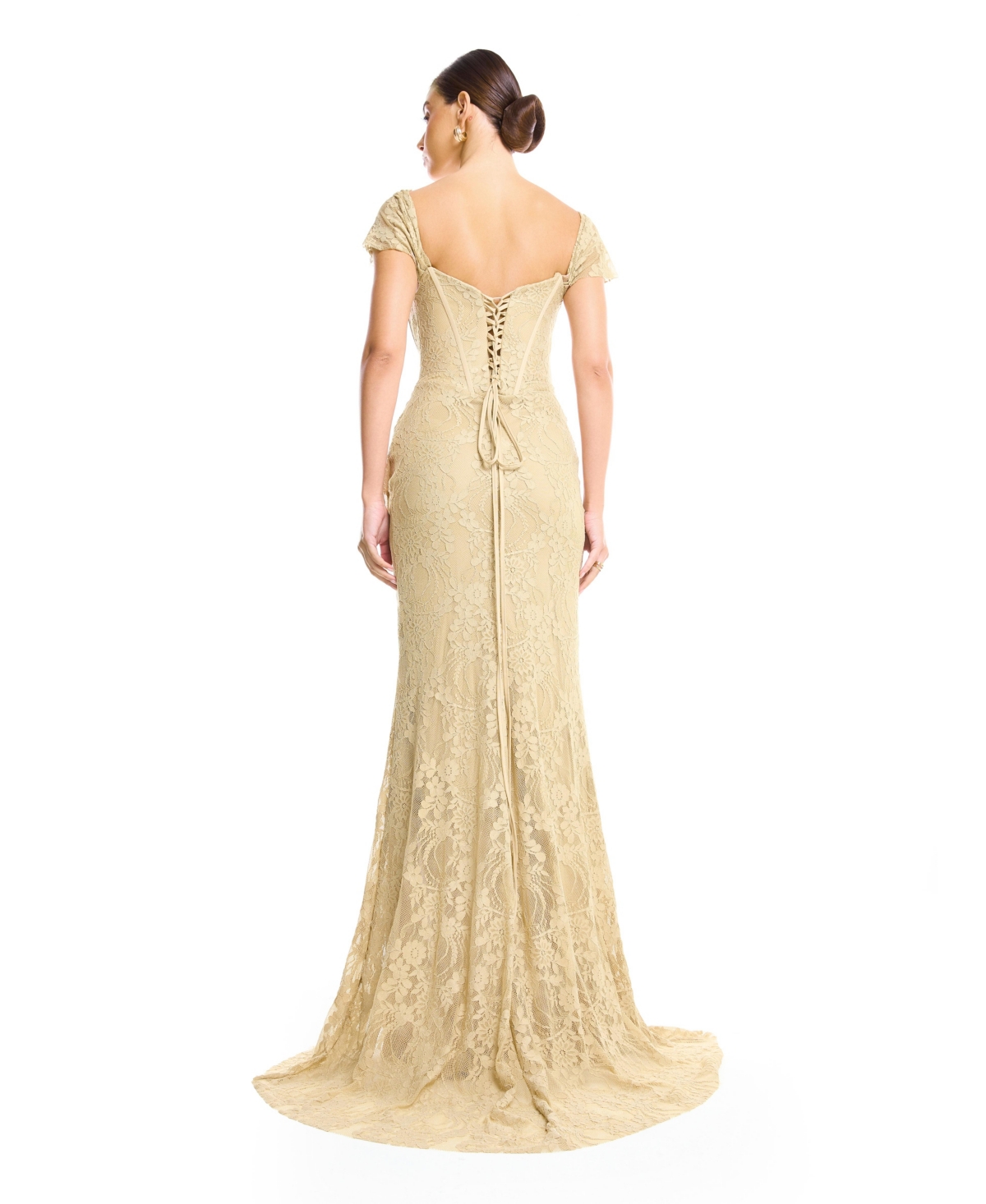 Amri Women's Off-Shoulder Lace Mermaid Gown