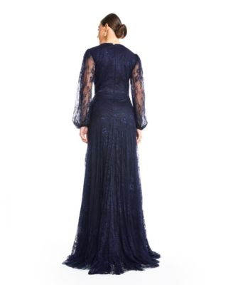 macy's formal dresses navy blue Women's & Black Tie BIS-07-18-24