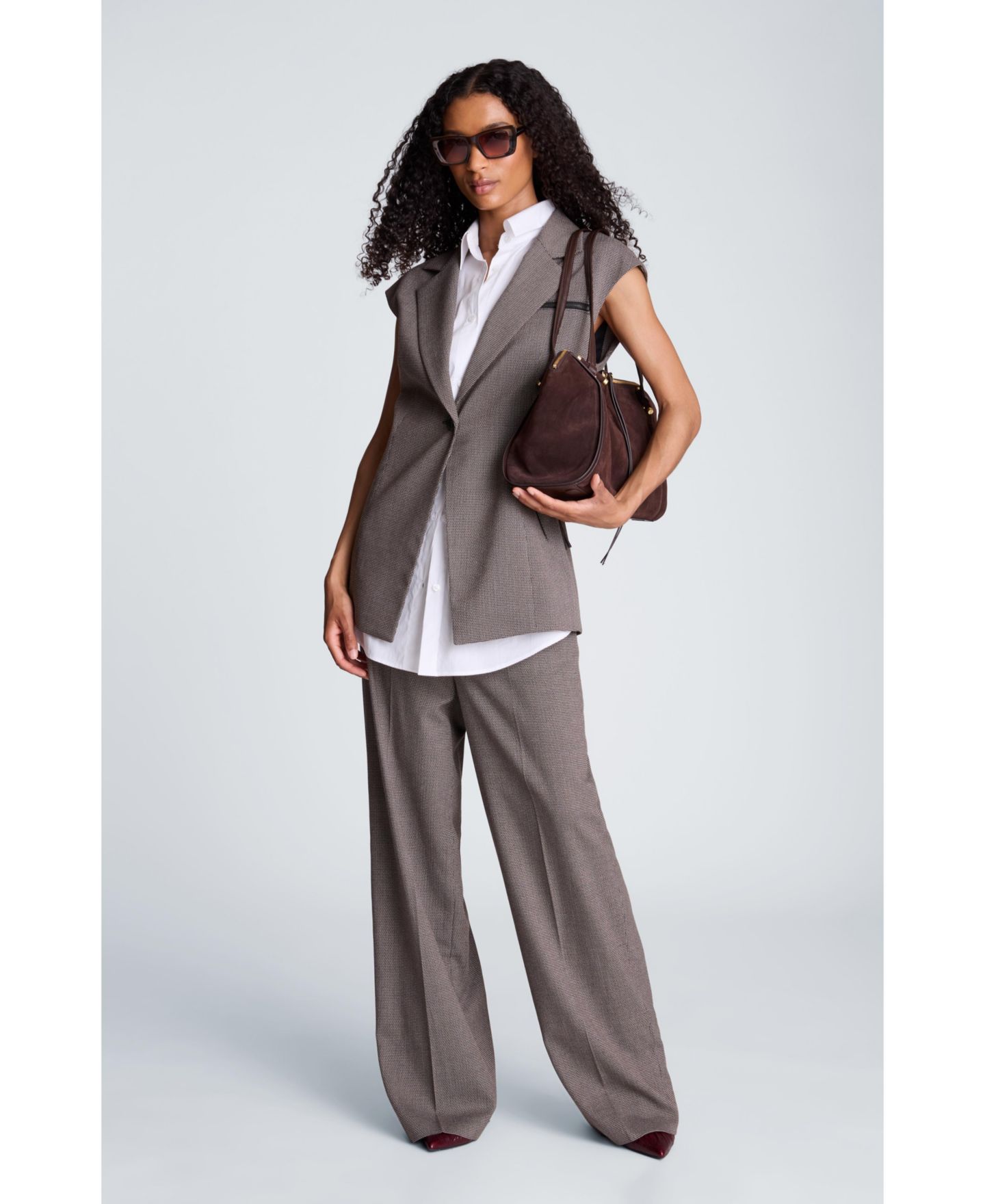 Женская сумка Kenneth Cole Highline East West Top Zip Tote, цвет: Шоколадный — фото 2