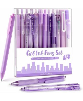 Gel Pens, 12Pieces 0.5mm Fine Point, School Office Stationery