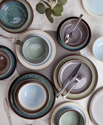 Reactive Glaze 12 Pc. Dinnerware Sets, Service for 4
