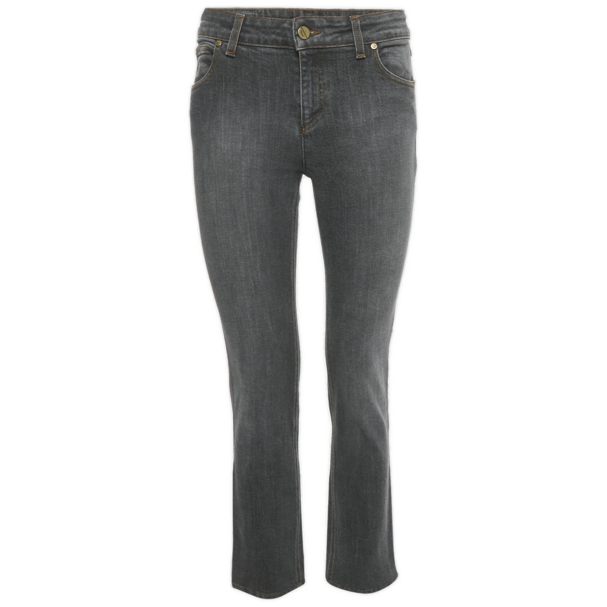 Pre-Owned Gucci Women's Mid-Rise Skinny Cotton-Blend Jeans