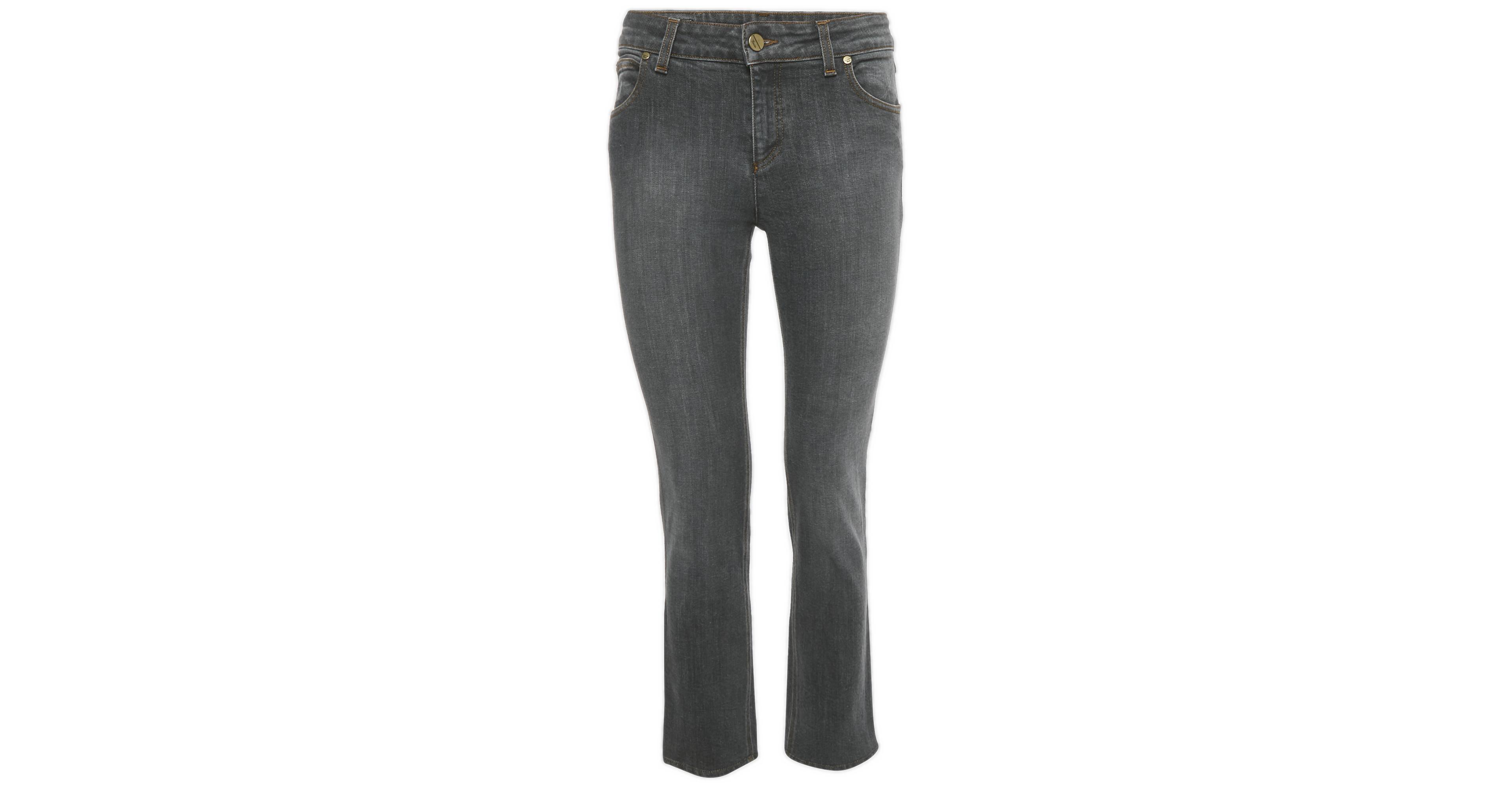 Pre-Owned Gucci Women's Mid-Rise Skinny Cotton-Blend Jeans