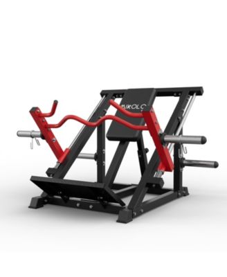 Plate-Loaded Linear Row Machine - Compact Smith Rack Back Trainer for Home Gym
