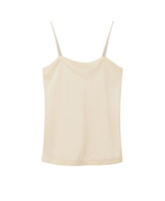 Women's Satin Lace-Trim Pajama Top