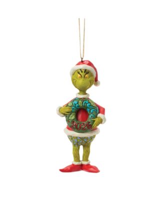 Dr. Seuss The Grinch Dated 2026 Wreath Hanging Ornament